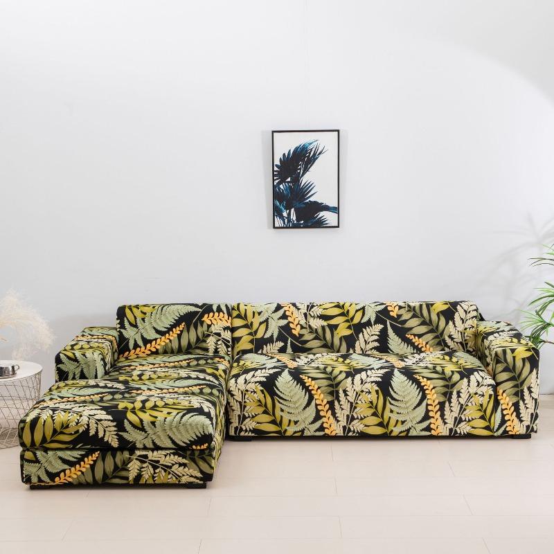 Four Seasons Stretch Sofa Cover Fully Covered Printed Anti Dirty Sofa Cover Full Cover Fabric Combination Anti Slip Cover