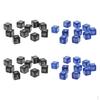 40 Pieces Acrylic D6 S 6 Sided Numeral for DND Math Teaching Family Board Party Toys Props