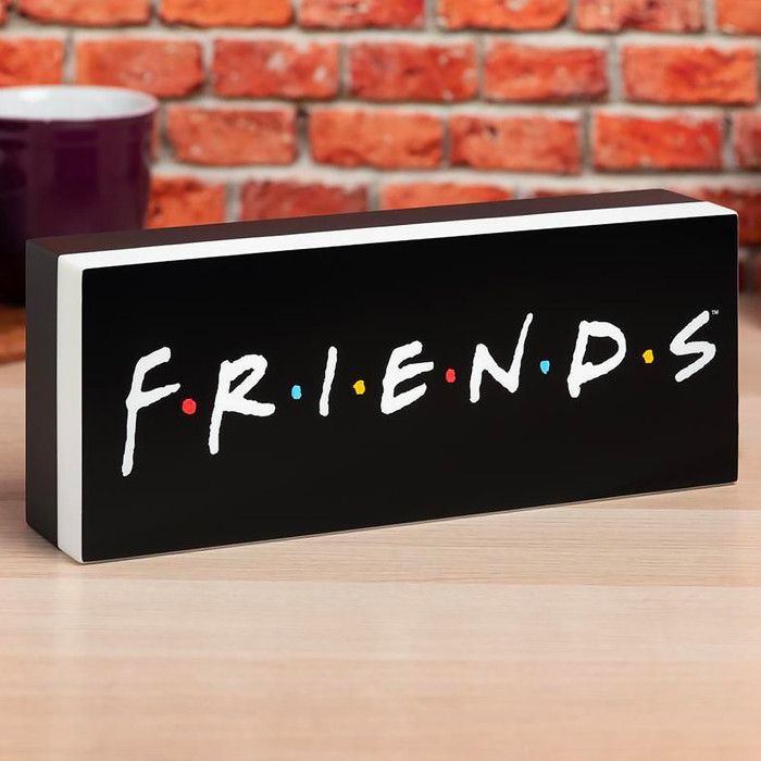 Lampe Friends Logo Lumière - PALADONE - Noir, Blanc - USB Rechargeable - LED - Contemporain - Design