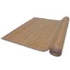 VidaXL Brown Slat Bamboo Rug Rectangular 120 X 180 Cm 241339