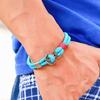 Stainless Steel Men Bracelet Double Layer Braided Thread Braslet For Hombre Boy Creative Anchor Viking Braclet Male Accessories