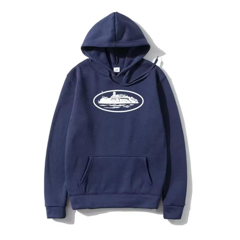 Black Yacht Graphic Hoodie for Men & Women, Nautical Style Casual Hooded Sweatshirt, Trendy Streetwear Top for Sailing Lovers