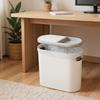Kitchen Trash Can 10L Garbage Slim Trash Bin Press Top Lid Wastebasket Dustbin Toilet Waste Garbage Can for Room Bathroom