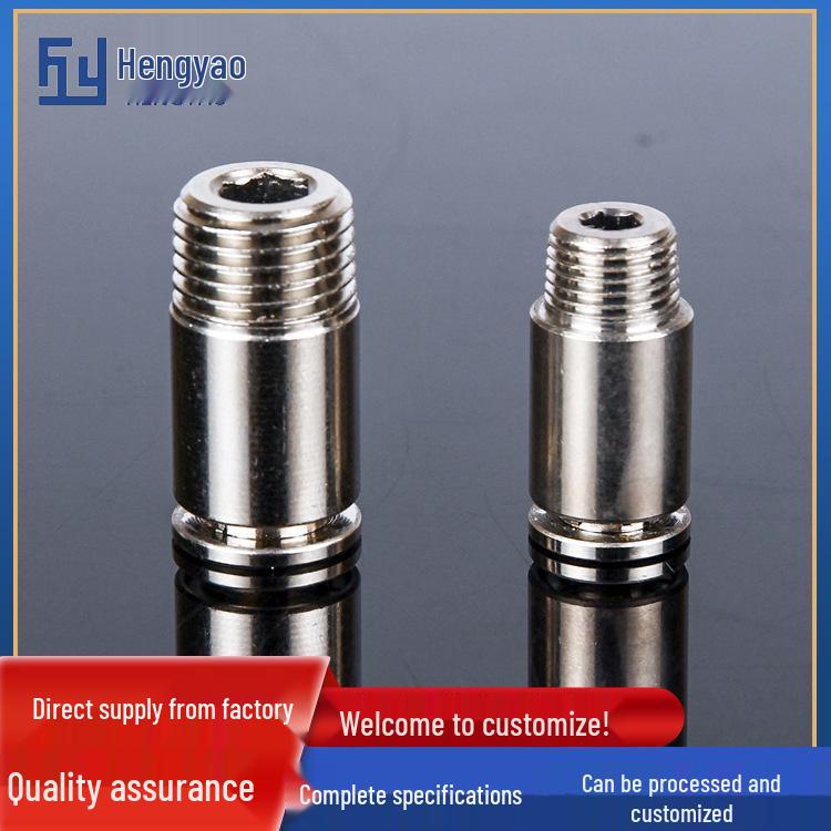 Copper Nickel-Plated Quick Connect Hex Socket Fitting TKC-POC Pneumatic Fitting 4 6 8-01 02 03
