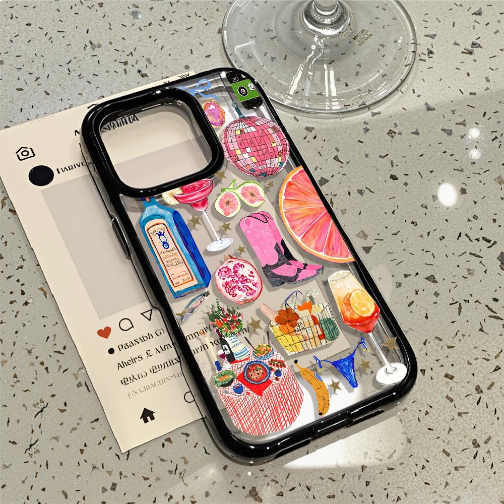 Acrylic Phone Case for iPhone 11 12 13 14 Pro 12 14 16 Pro Max for Samsung A16 A36 A56 S24 FE High-quality Painted Anti-fall Mobile Phone Case