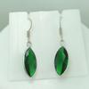 Green Topaz Gemstone 925 Sterling Silver Plated Hook Women's Earrings Jewelry WHE-E57