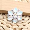 LKERAN 2 Pieces 40mm Handle Sewing Flower Oval Mocha Diamond Double Button DIY Shoes, Hats, Sweaters, Coats, Handmade Sewing Acc
