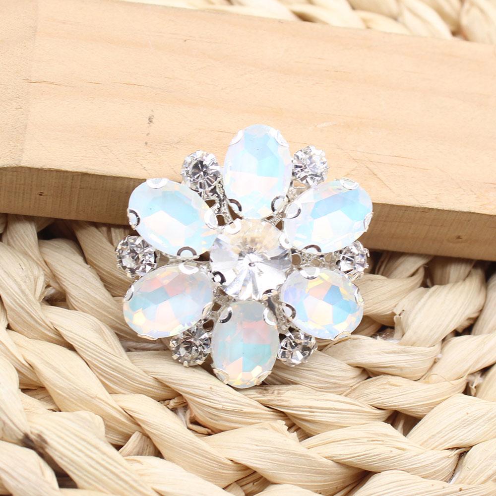 LKERAN 2 Pieces 40mm Handle Sewing Flower Oval Mocha Diamond Double Button DIY Shoes, Hats, Sweaters, Coats, Handmade Sewing Acc