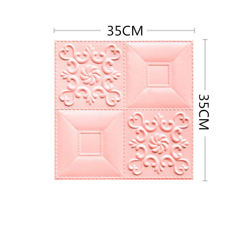 

35x35 см водонепроницаемые 3D самоклеящиеся наклейки на стену из пенопласта