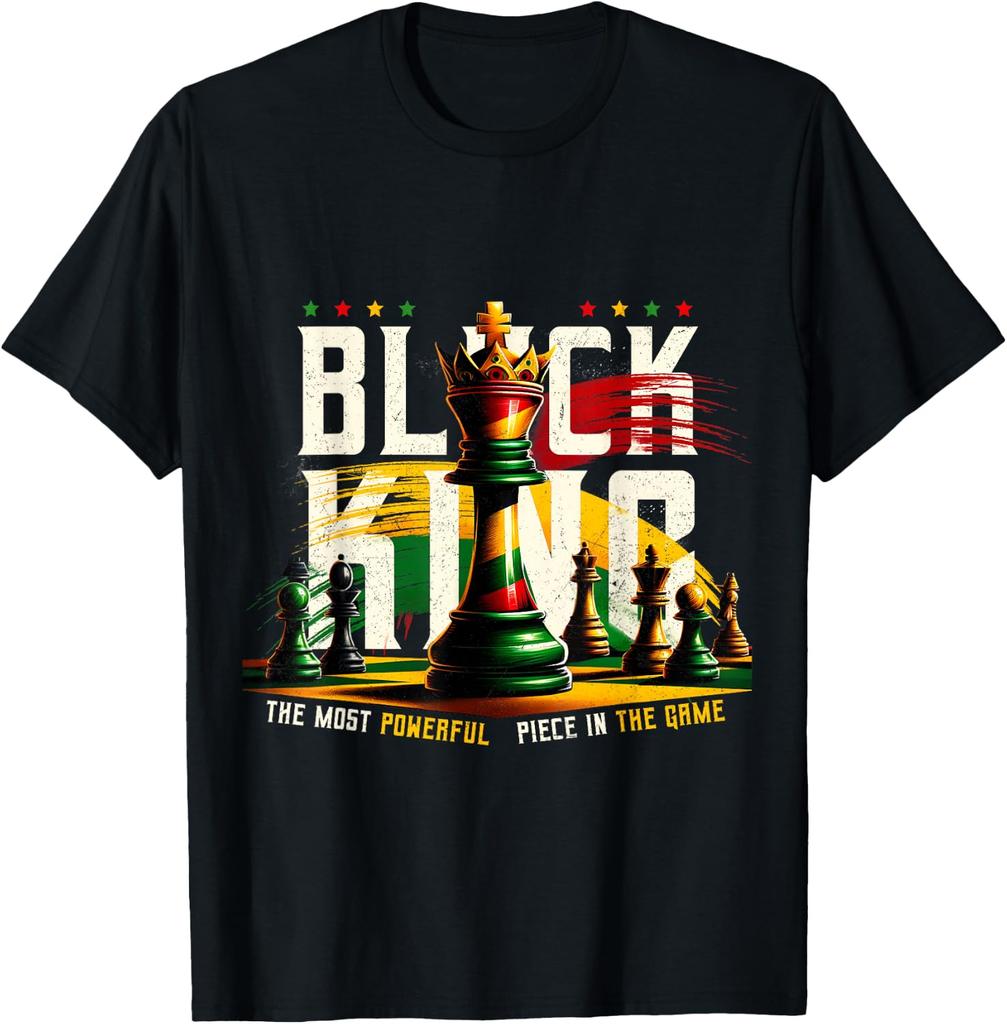 Black King Chess Piece The Most Powerful Piece in the Game T-shirt