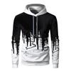 2024 Men's Solid Color 3D Sports Pullover - Long Sleeve Loose Fit for Spring & Autumn