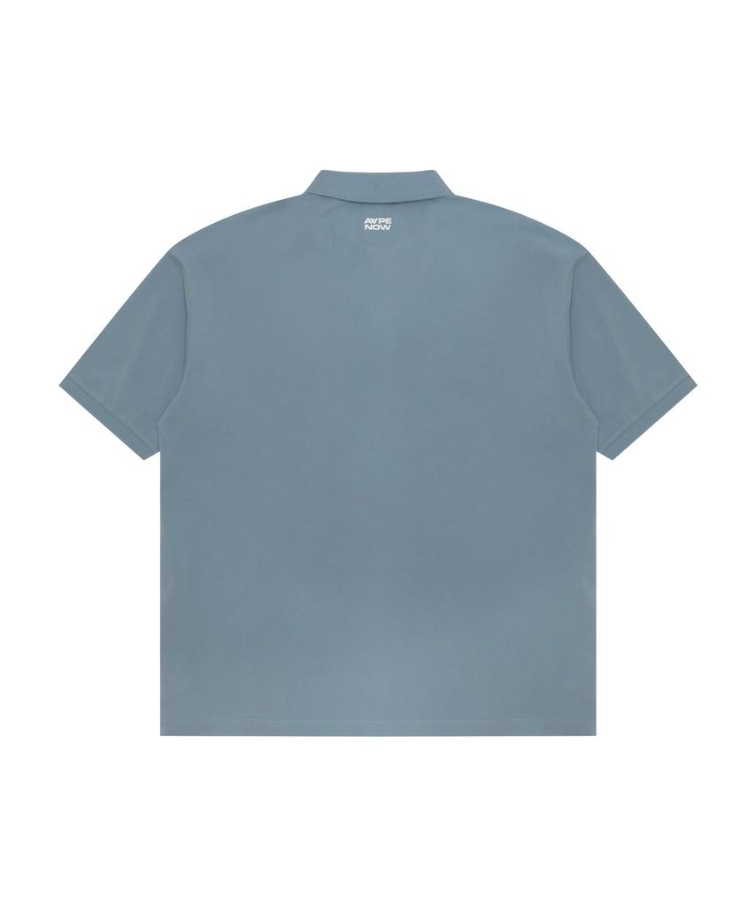 Eipeu Aapenow Moonface Logo Polo Shirt Sky Blue / Aappom1813Xxqble