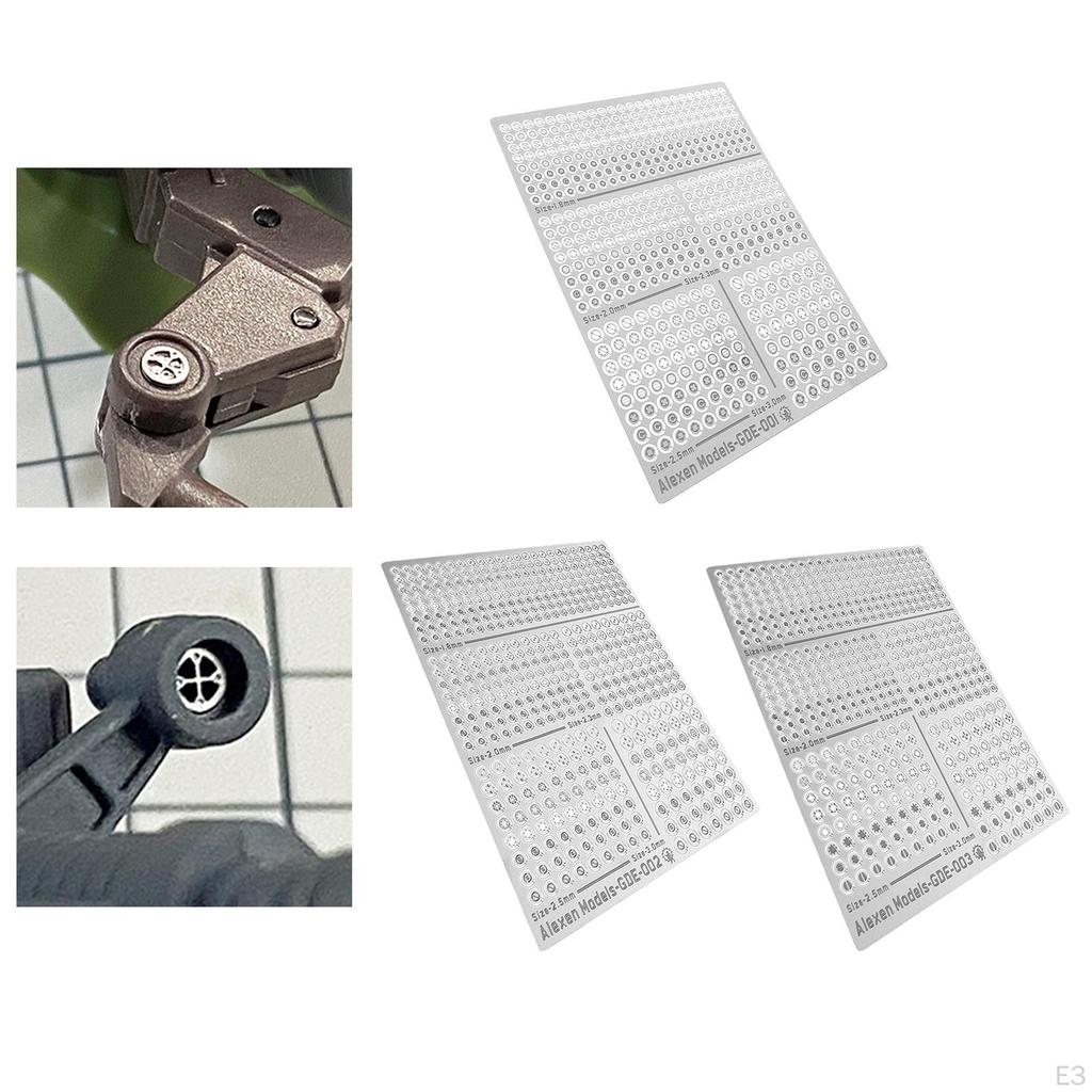 Metal Etching Sheet 3.54x2.76inch Compact Models Modification Stability Hobby Accessories Version