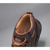 Men's High-top Casual Sneakers Handmade Leather Shoes Plus Size 39-48 Spring & Autumn