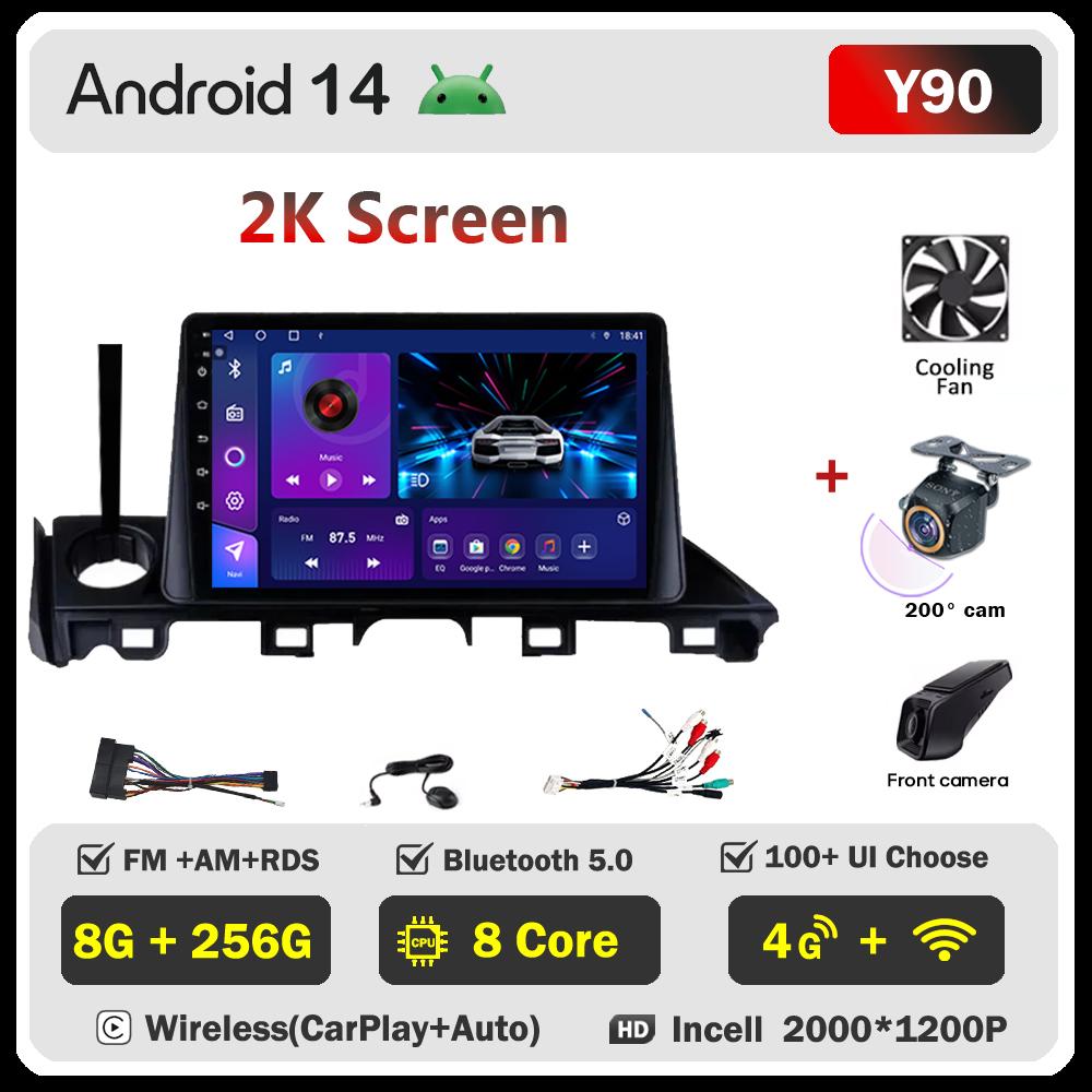 Car Video Player For Mazda CX5 Mazda 6 Atenza 3 2016-2018 Carplay Android 14 Auto Radio Intelligent System GPS Navigation  Wifi