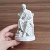 Ornaments with Philosopher Shape Stable Base 3D Printed Sculpture Retro Literary Desktop Decoration for Study Room Office Entrance Hall