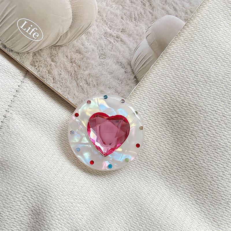 Magnetic Rhinestone Phone Holder with Retractable Airbag for Women
