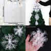 Small Adorable Plastic Christmas Snowflakes For Creative Holiday Party Decorations