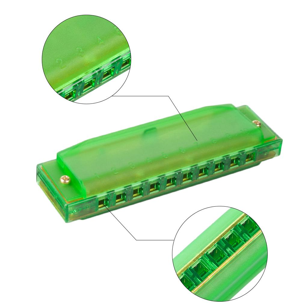 Harmonica Instruments 10 Hole C Key Mouth Organ Beginner Harmonica Set for Kids Music Education