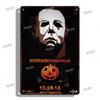Halloween Movie Decorative Plaque Tin Metal Retro Sign Cinema Cafe Bar Decoration Poster Board Modern Home Wall Decor Aesthetic