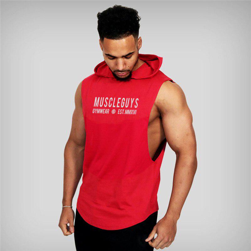 Muscleguys Marke Baumwolle Bodybuilding Stringer Tank Tops Gym Stringer Ärmelloses Shirt Fitness Tank Top Männer Gym Kleidung Baumwolle Muscle Weste