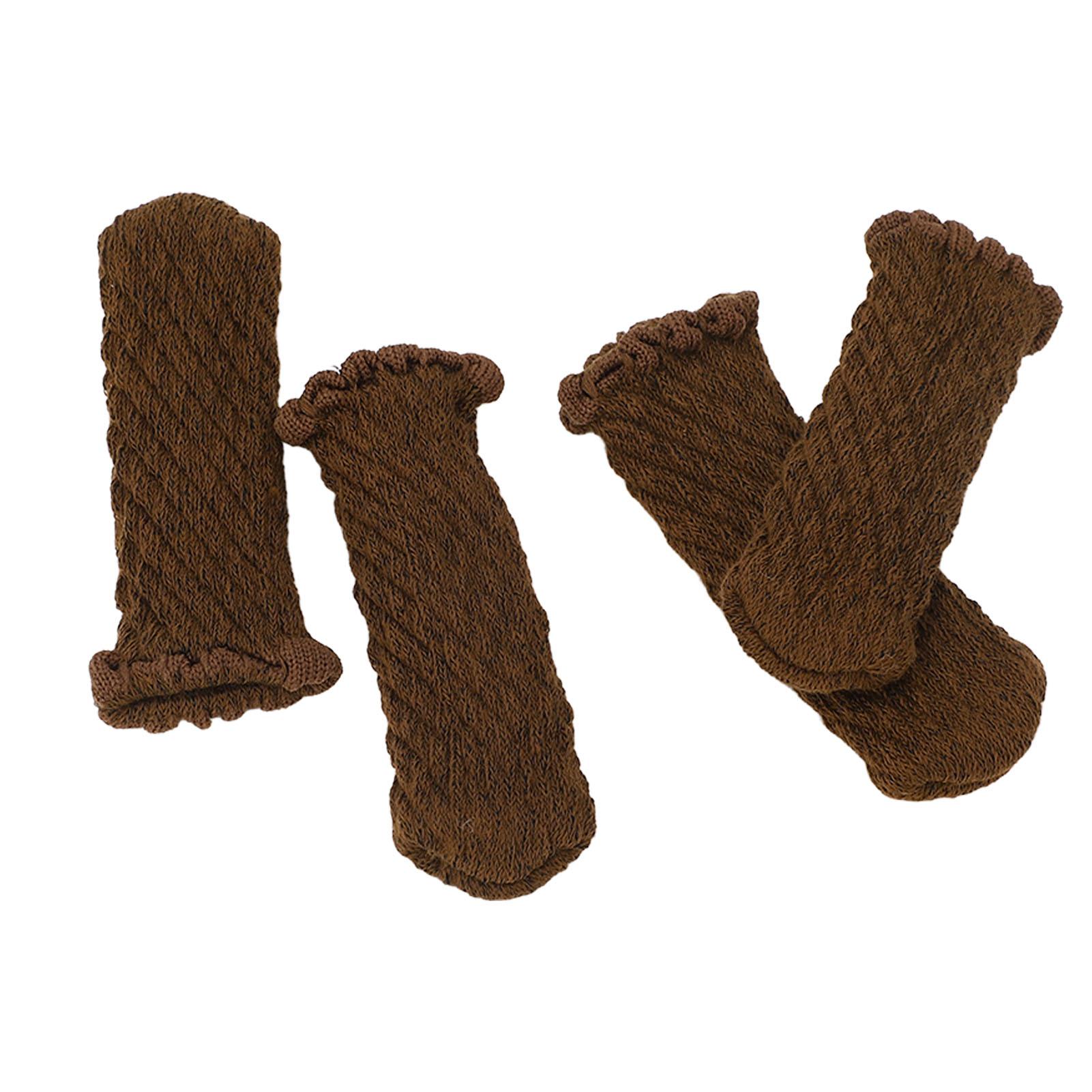 

20Pcs Thickened Knitted Table Chair Leg Floor Protectors Covers Furniture Leg Socks for Hardwood Floors