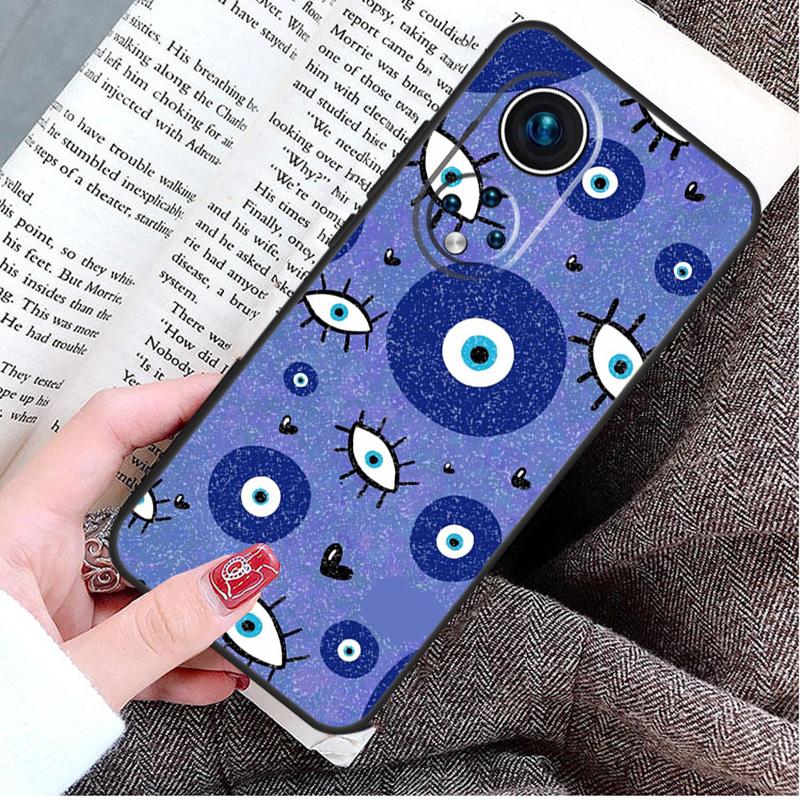 Evil Eye Lucky Eye Blue Case For Honor Magic 8 6 7 Lite Honor 400 200 Pro 50 70 90 X8c X8b X9a X9c X9b X9d Win Cover