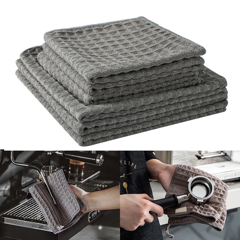Special Rag Bar Towel Coffee Super Absorbent Barista Machine No Lint Square Towel Cleaning Cloth Coffee Machine Cleaning Towel