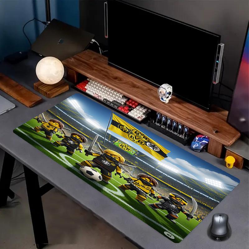 Borussia Dortmund Print Mouse Pad, Anti‑Slip Desktop keyboard Mat, for PC Laptop Gaming Working Daily Use, Cool Festival Surprise Gift