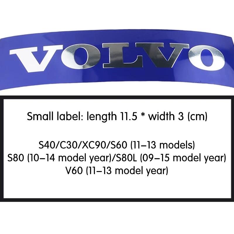 

Автомобильный капот передняя решетка значок логотип наклейка для Volvo XC90 V90 V60 XC60 V40 S80 S60 S90 C40 XC40 V70 XC70 C30 T6