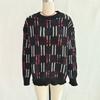 Women's Casual Cute Style Colorful Striped Plaid Contrast Color Knitted Pullover Sweater