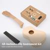 DIY Ukulele Kit Unfinished Instrument Playable for Beginners, Kids