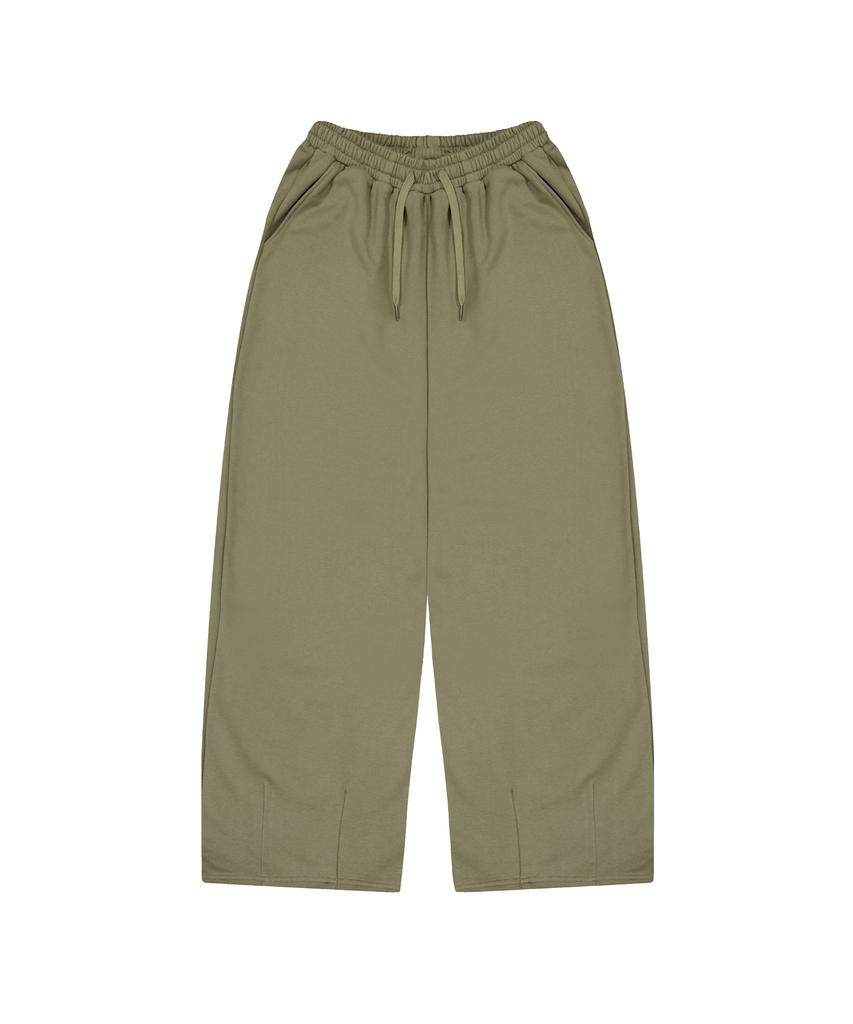 STANDARDERROR [All Seasons Or Fleece-Lined] 87-Stan271 Curved Hem Wide Loose Fit Sweatpants (4 Colors)