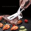 Stainless Steel Fish Turner Tongs - Non-Stick, Ergonomic for BBQ & Kitchen. Durable & Food-Safe Cooking Utensil.