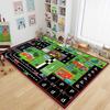 Game Carpet City Road Train Track Parking Lot Printed Floor Mat Children's Tenant Hall Anti Slip Rug Home Decoration