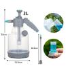 1 Set 3L Pump Sprayer Water Spray Bottle For Plants Flowers With Adjustable Nozzles For Spraying Plants Flowers Weeds