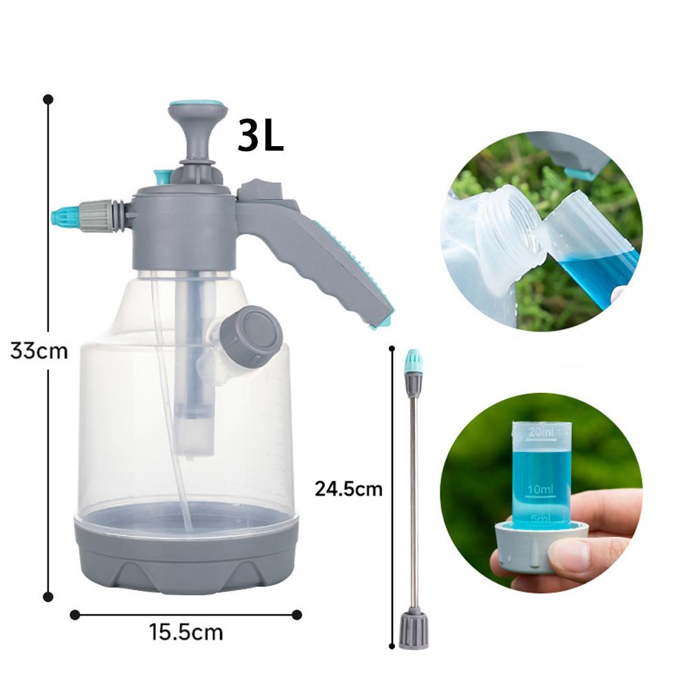 1 Set 3L Pump Sprayer Water Spray Bottle For Plants Flowers With Adjustable Nozzles For Spraying Plants Flowers Weeds