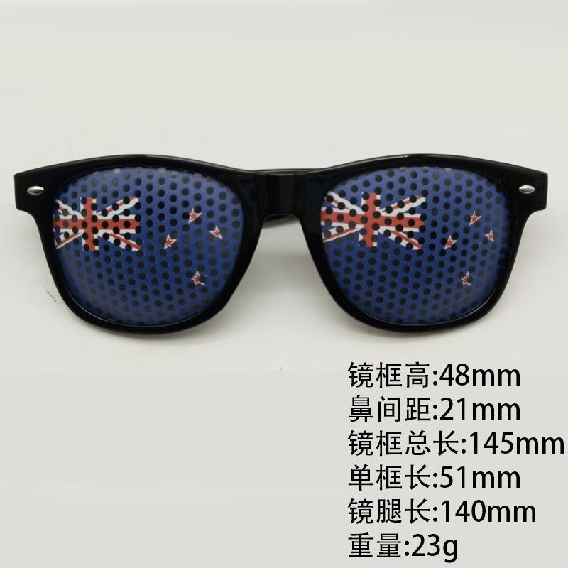 World Cup sunglasses football flag pinhole sticker 2140 printed logo independence day printed rice nail sunglasses
