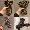 2025 Fashion Leopard Print Gloves, Autumn and Winter Outdoor Cycling Warm Gloves, Thickened Finger Parting Gloves