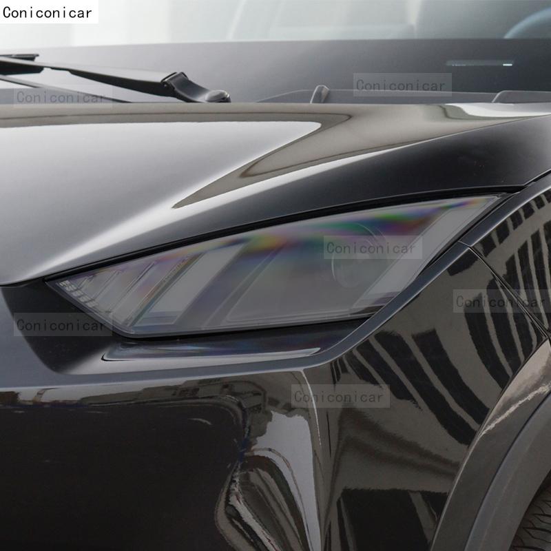 For BYD DOLPHIN MINI EV 2025 Car Headlight Smoked Black TPU Protective Film Front Light Tint Change Color Sticker Accessories