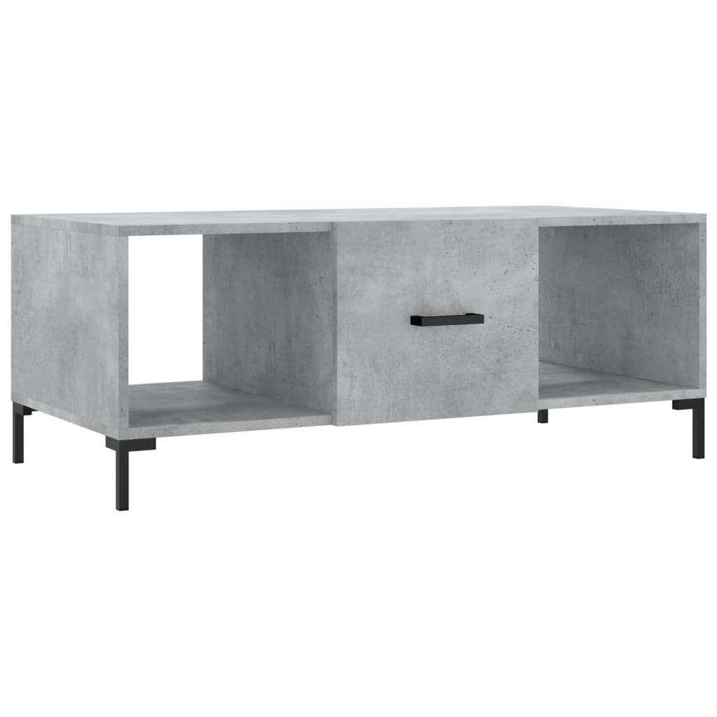  Coffee Table, Concrete Grey, 102x50x40 Cm
