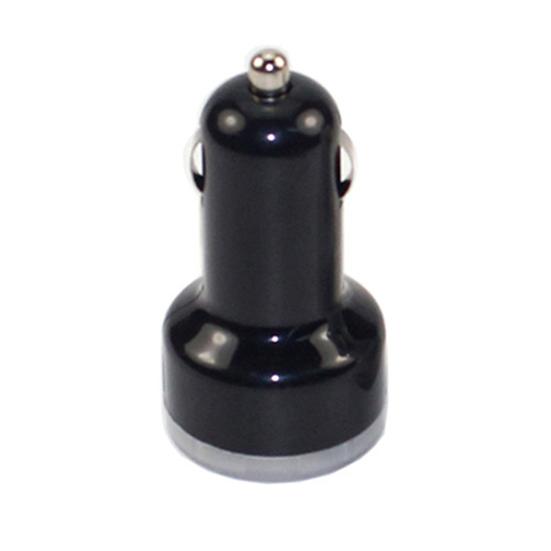 

5V 2.1A/1A двойной USB-порт автомобильное зарядное устройство адаптер автоматической зарядки для телефона чёрный