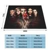 Damon Salvatore Flannel Throw Blanket The Vampire Diaries Blanket for Bed Bedroom Warm Plush Thin Quilt
