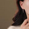 925 Sterling Silver Vintage Earrings For Women Trendy Simple Tassel Chain Earring Jewelry Prevent Allergy Party Accessories Gift