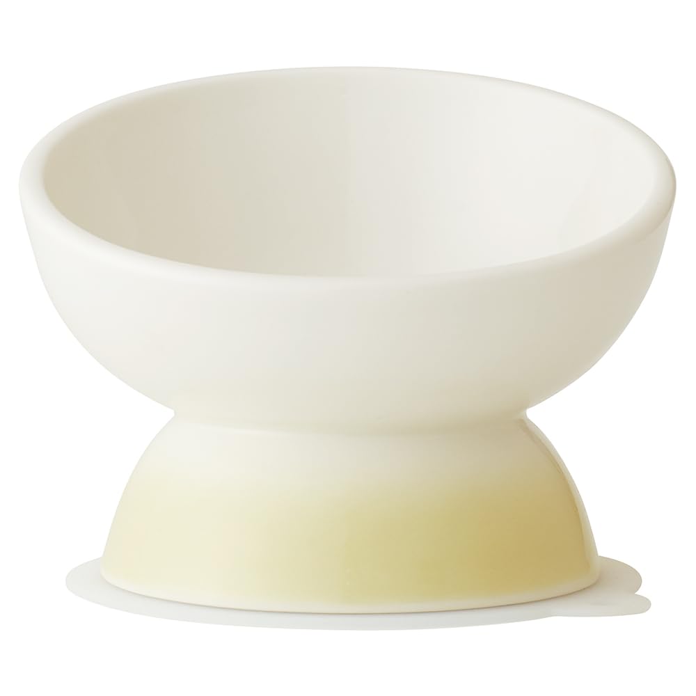 

Skater Ceramic Pet Bowl for Brachycephalic Dogs, Wide Bowl with Mat, Ivory, CHOB3-A