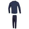 Under Armour Solid Color Crew Neck Long Sleeve T-Shirt And Mid Waist Fashion Long Pants Casual Sports Set Men Sets Navy-Blue 22600307-408+23600703-409