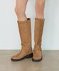 Salt And Chocolate Muto Suede Long Boots 412548007 (4.5Cm)