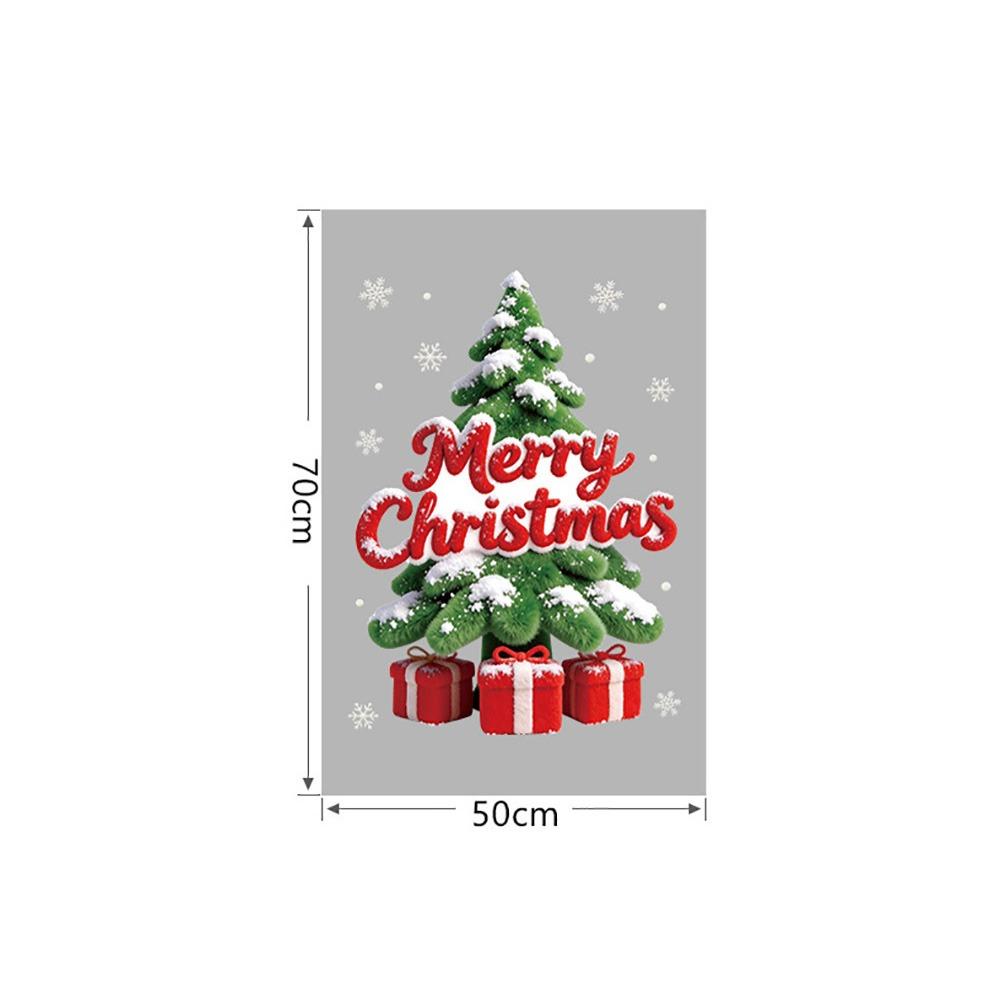 Static Window Clings Cartoon Pattern Holiday Decorations Christmas Stickers Holiday Season