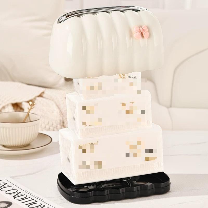 1pcs Minimally Irregular Shell Shaped Built-in Spring Tissue Box Home Living Room Coffee Table Decoration Car Interior Decorat Tissue Storage Boxes