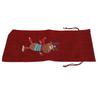 Drawstring Wine Bag Portable Burlap Rhinestone Painting Pattern Durable Burlap Wine Gift Bags